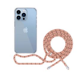 Epico Nake String Case iPhone 13 Pro - White transparent / Pink