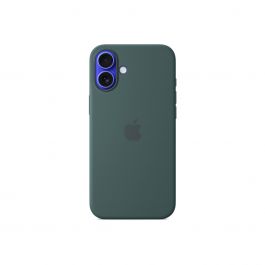 iPhone 16 Plus Silicone Case with MagSafe - Lake Green